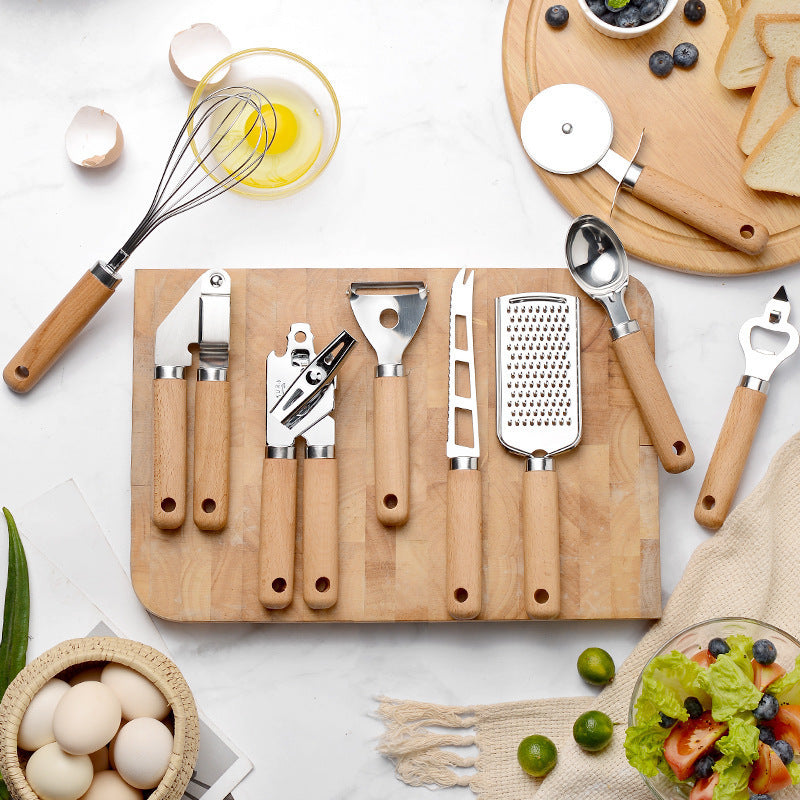 Creative Kitchen Gadget with Wooden Handle