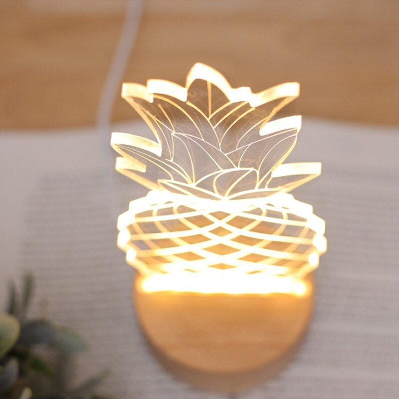 Bedside pineapple lamp