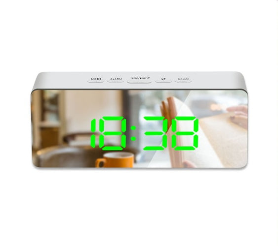 Digital LED mirror clock