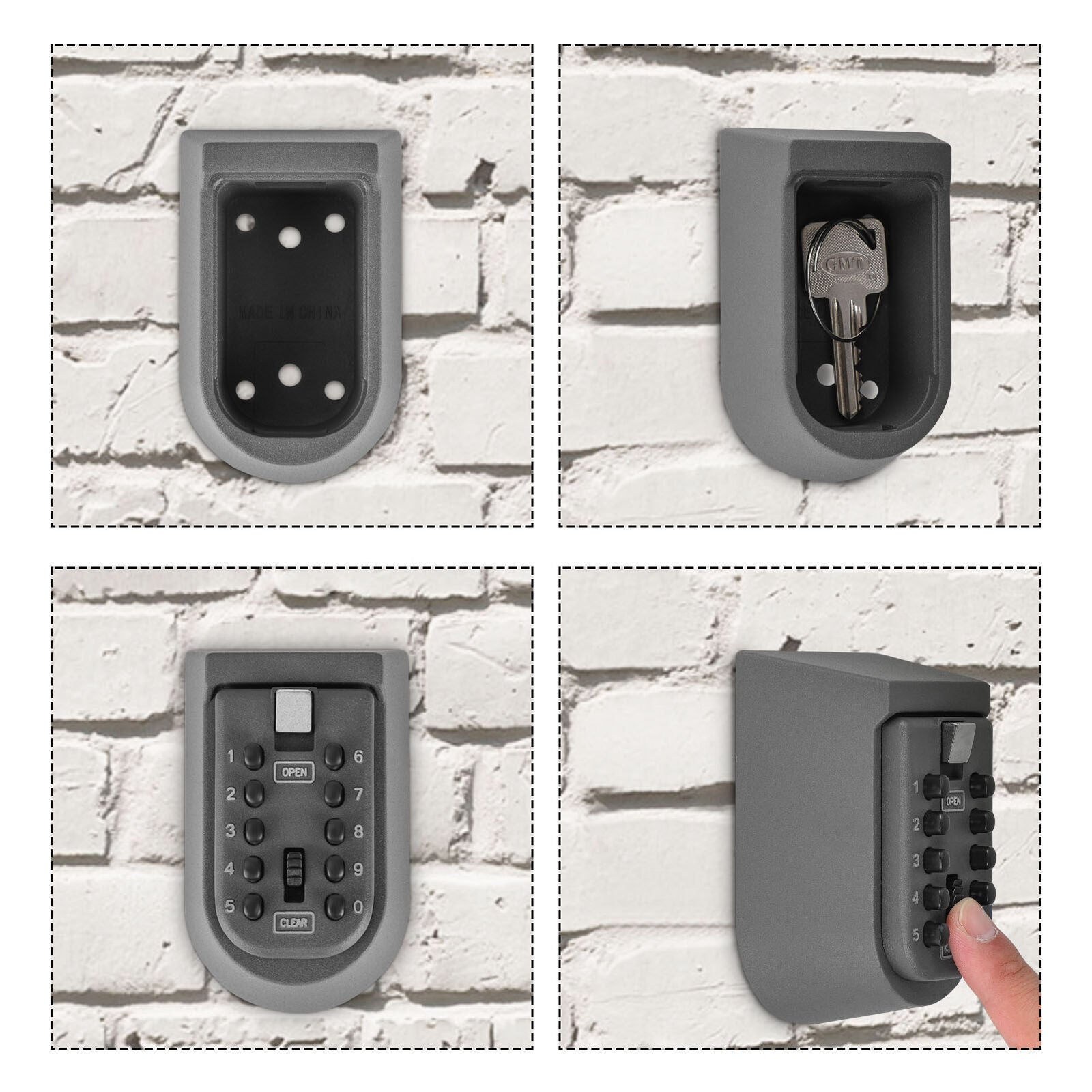 Outdoor High-Security Wall-Mounted Key Safe