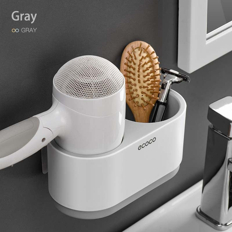 Bathroom Hair Dryer Rack
