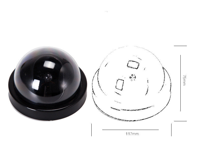 Black Plastic Smart Dummy Dome CCTV Camera