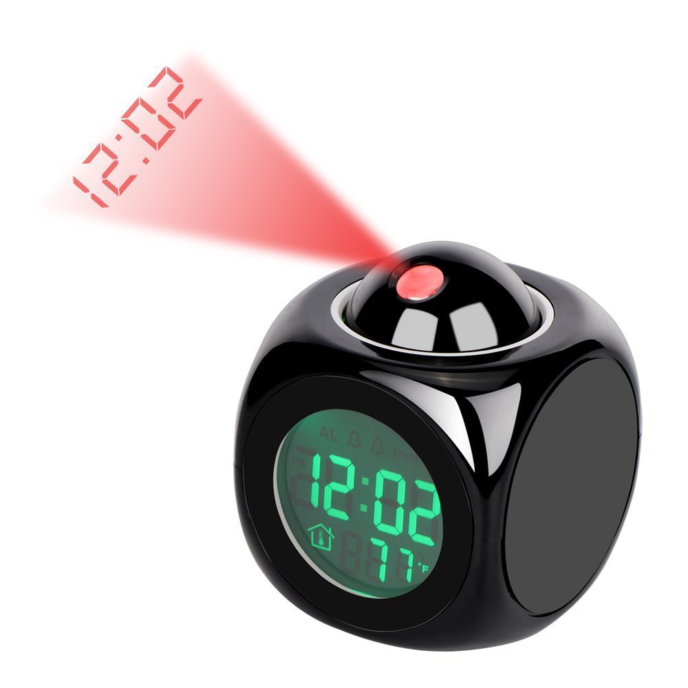 LED Projection Alarm Clock