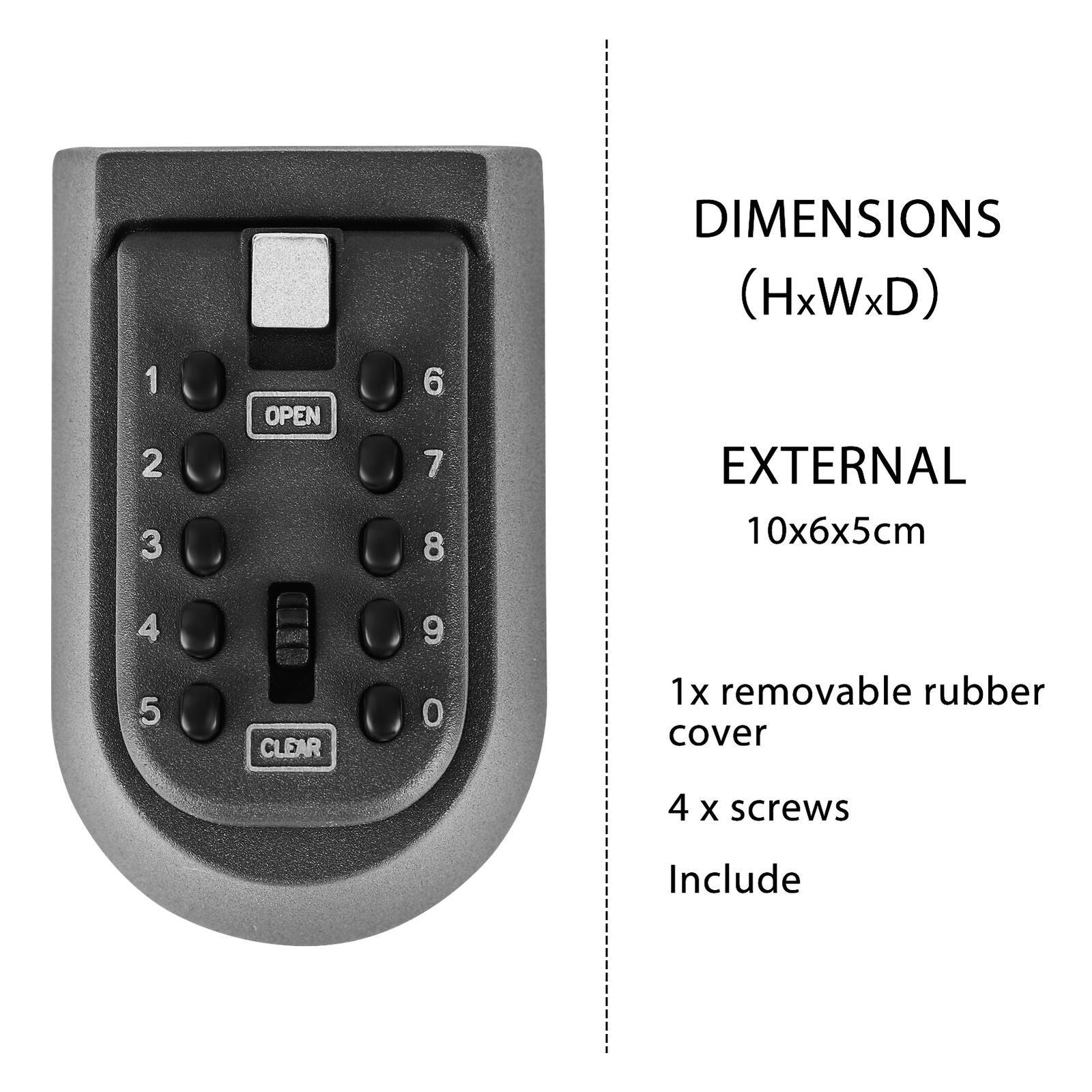 Outdoor High-Security Wall-Mounted Key Safe