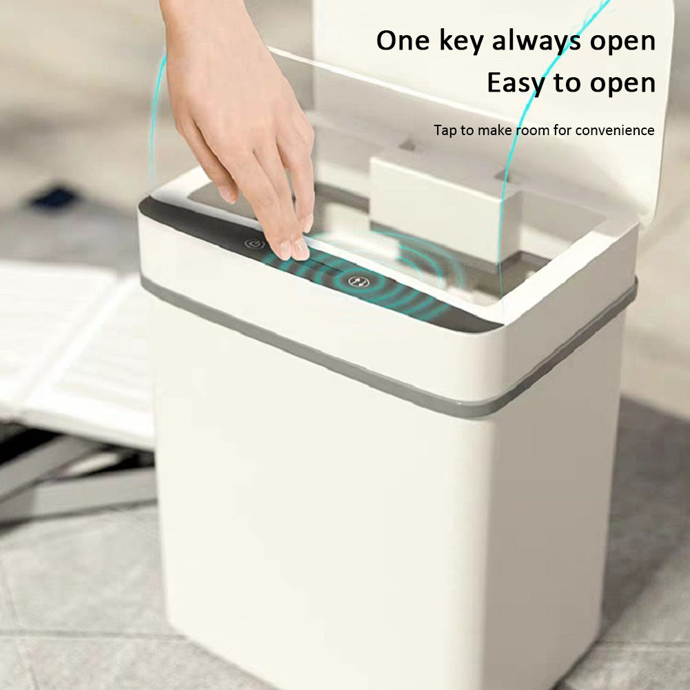 Automatic Induction Flip Trash Can