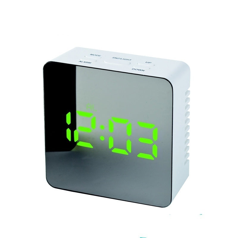 Digital LED mirror clock