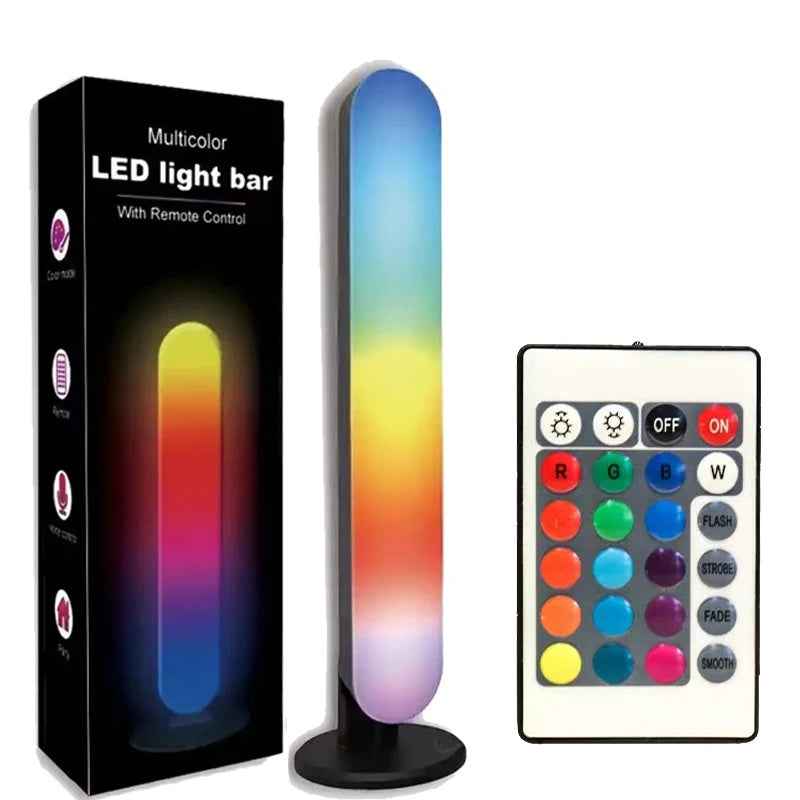 RGB Pickup Light Music Rhythm Lights Upgraded USB Rechargeable Model Christmas Decoration Desktop RGB Light Bar Music Rhythm