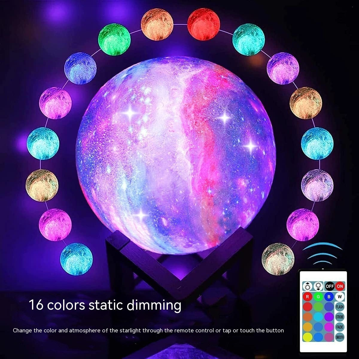 3D Printing Moon Galaxy  Light