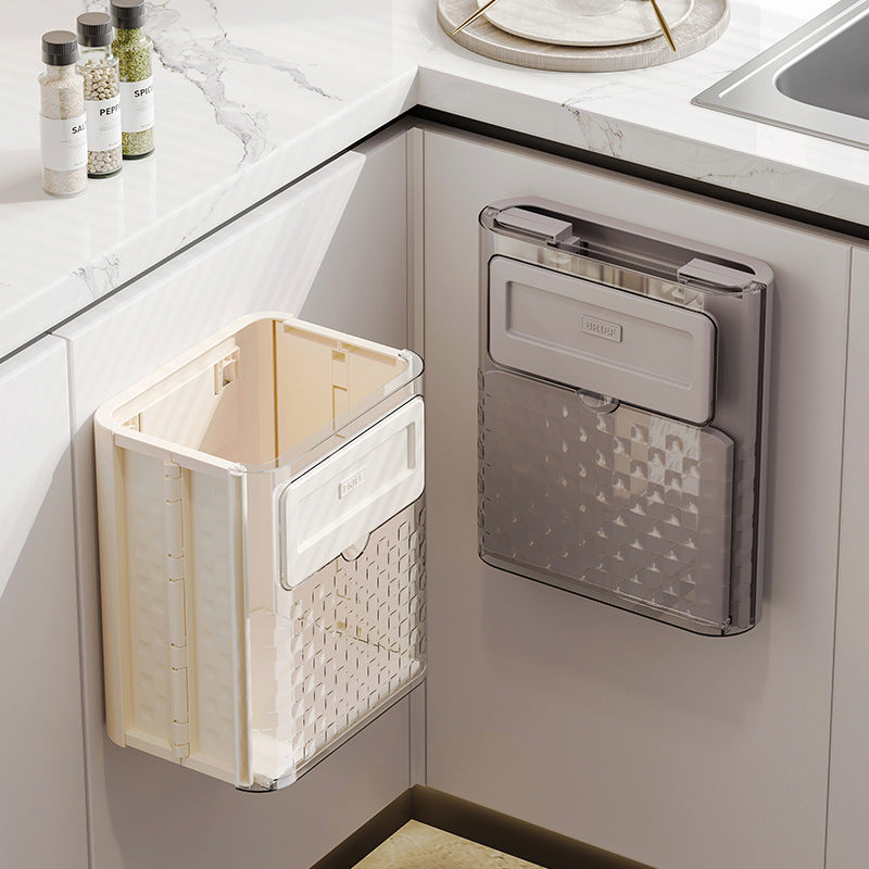 Household Kitchen Folding Trash Can