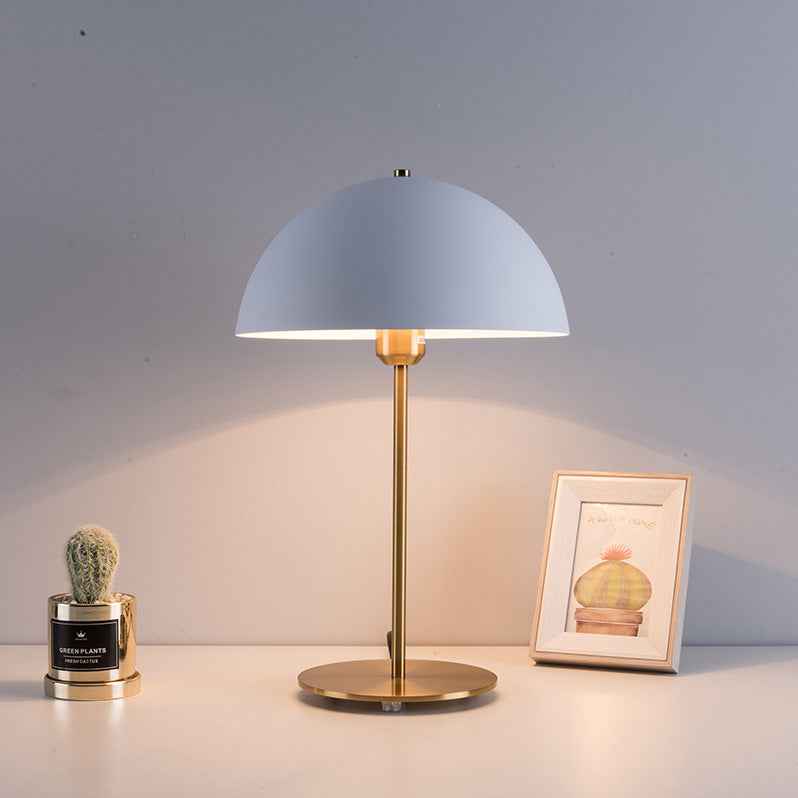 Mushroom Table Lamp Hat Bedroom Bedside Creative Iron LED Table Lamp