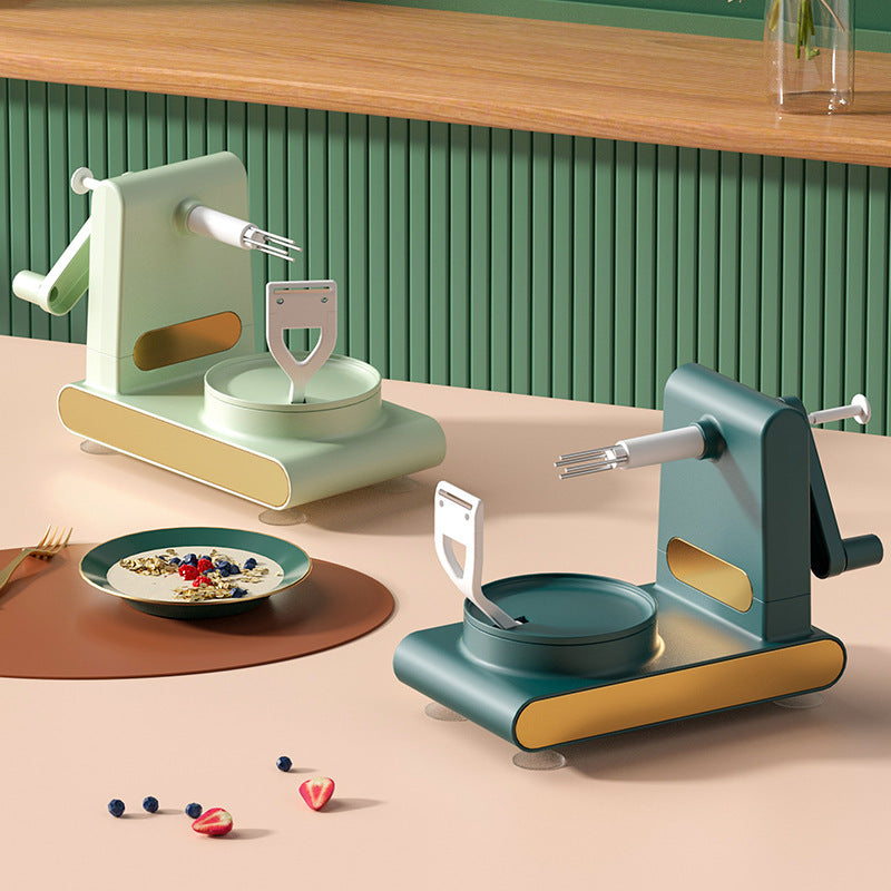 Hand-Cranked Multifunctional Peeler & Cutter