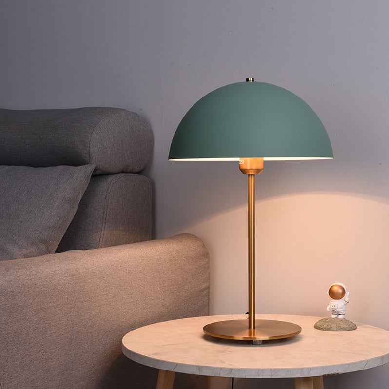 Mushroom Table Lamp Hat Bedroom Bedside Creative Iron LED Table Lamp