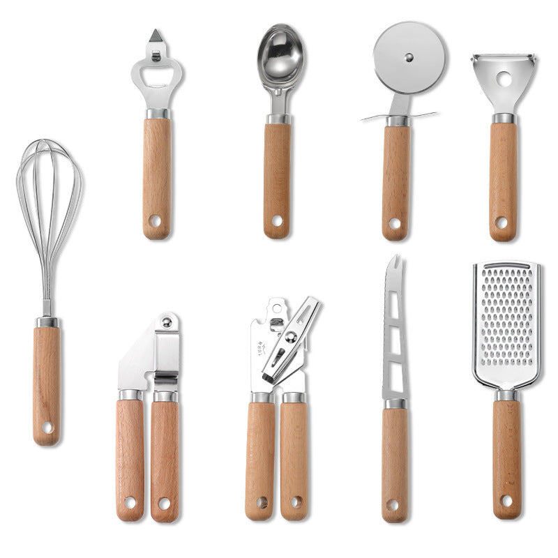 Creative Kitchen Gadget with Wooden Handle