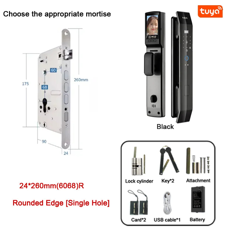 Smart 3D Face Recognition Fingerprint Door Lock