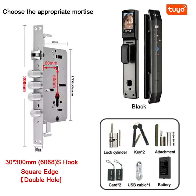 Smart 3D Face Recognition Fingerprint Door Lock