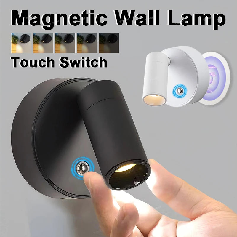 350° Rotatable Magnetic Wall LED Lamp