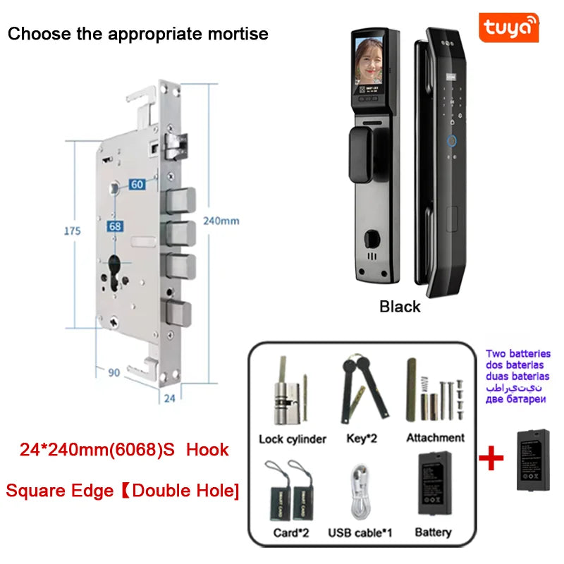 Smart 3D Face Recognition Fingerprint Door Lock