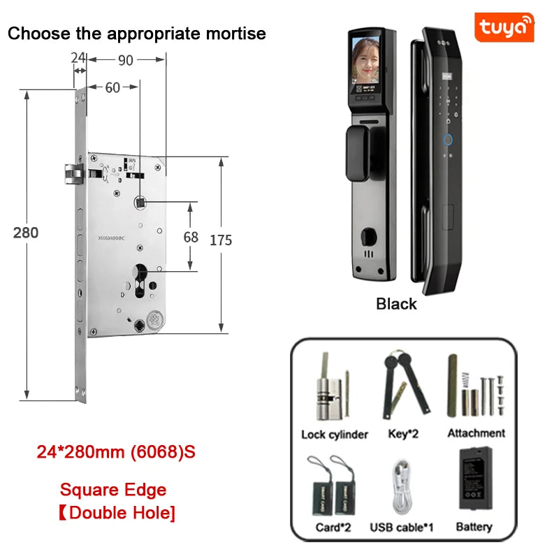 Smart 3D Face Recognition Fingerprint Door Lock