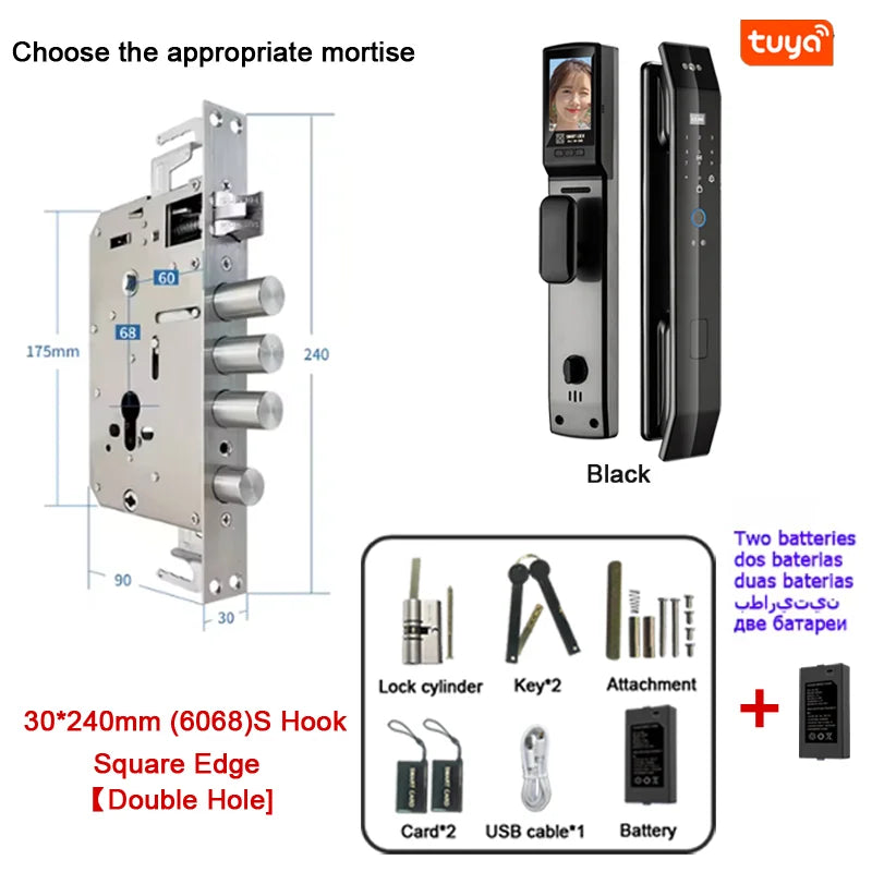 Smart 3D Face Recognition Fingerprint Door Lock