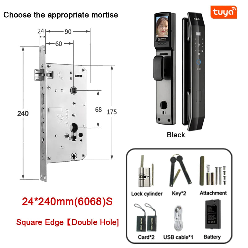 Smart 3D Face Recognition Fingerprint Door Lock