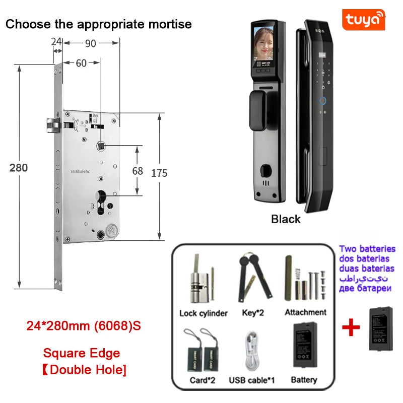 Smart 3D Face Recognition Fingerprint Door Lock