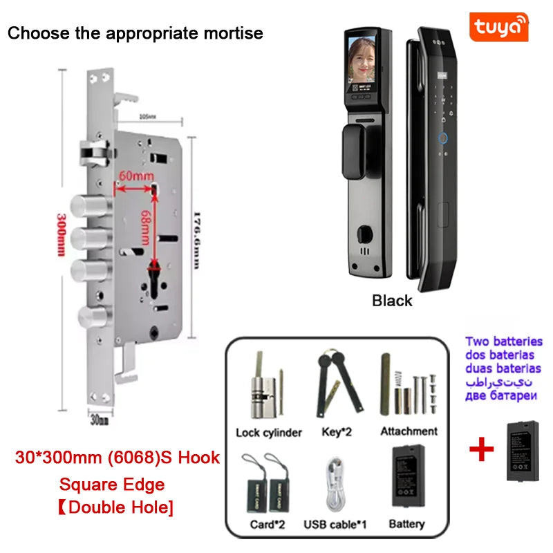 Smart 3D Face Recognition Fingerprint Door Lock