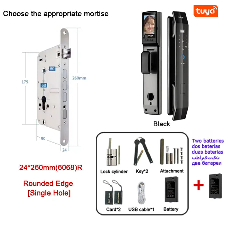 Smart 3D Face Recognition Fingerprint Door Lock