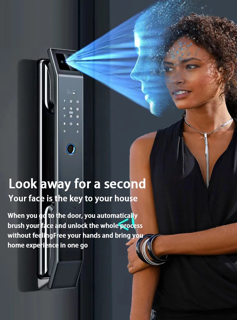 Smart 3D Face Recognition Fingerprint Door Lock