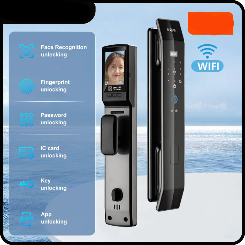 Smart 3D Face Recognition Fingerprint Door Lock