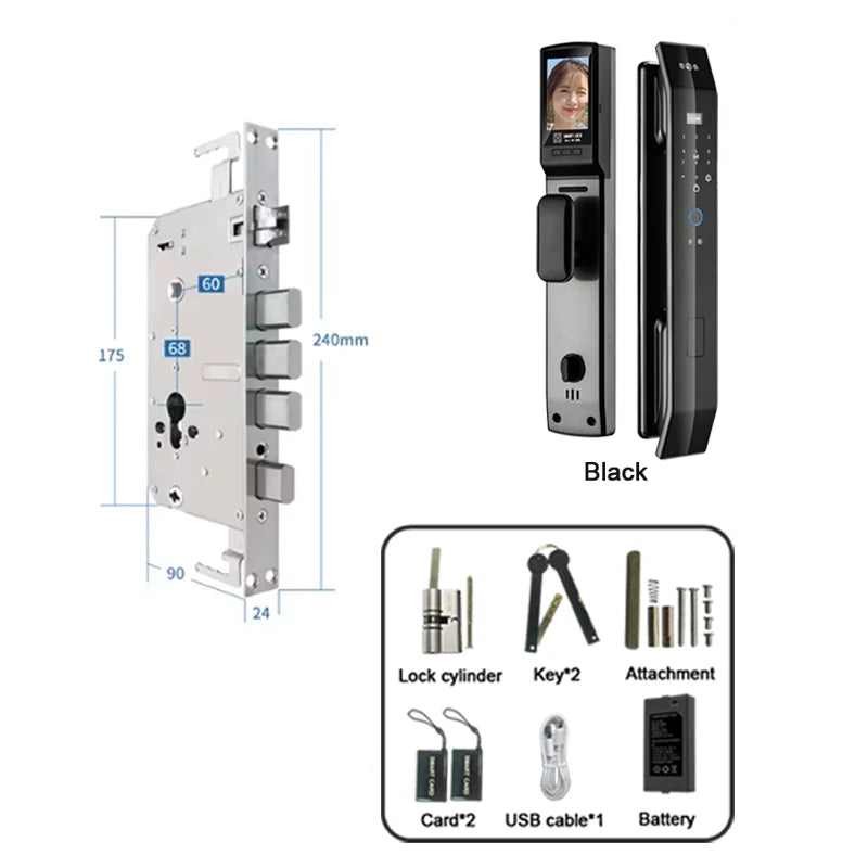 Smart 3D Face Recognition Fingerprint Door Lock