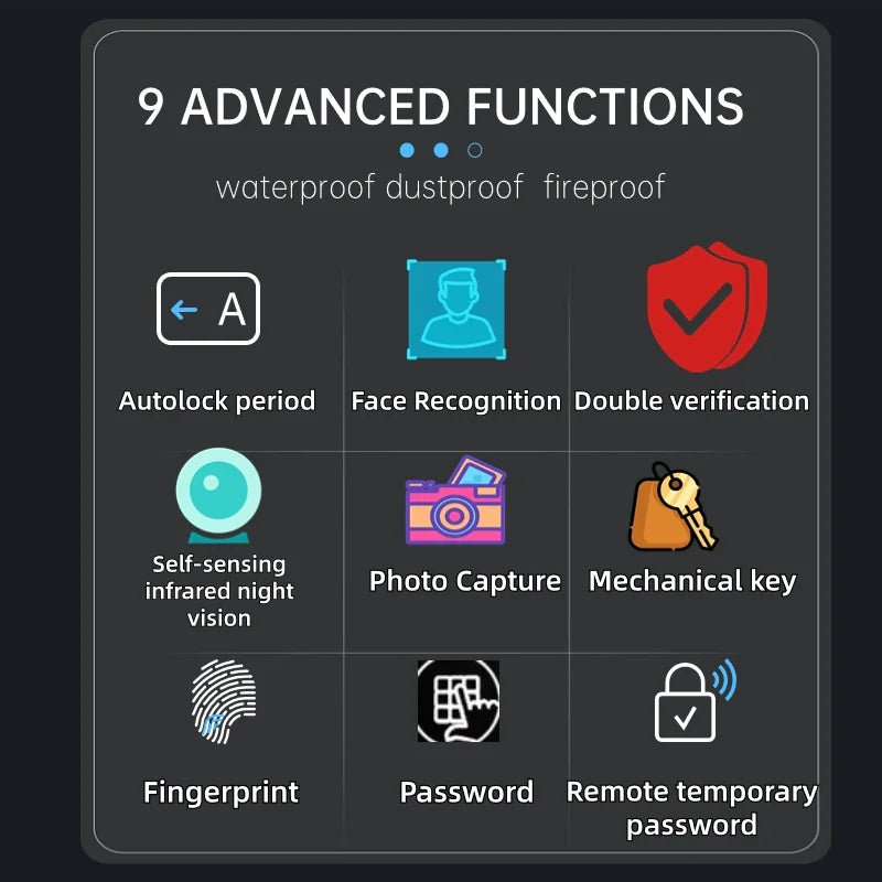 Smart 3D Face Recognition Fingerprint Door Lock