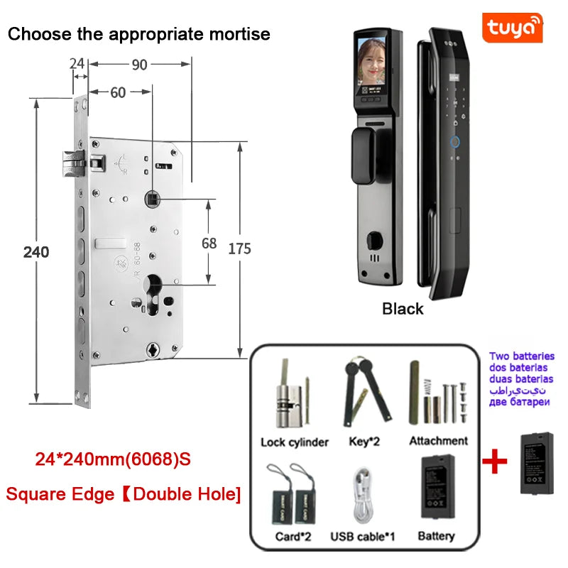 Smart 3D Face Recognition Fingerprint Door Lock