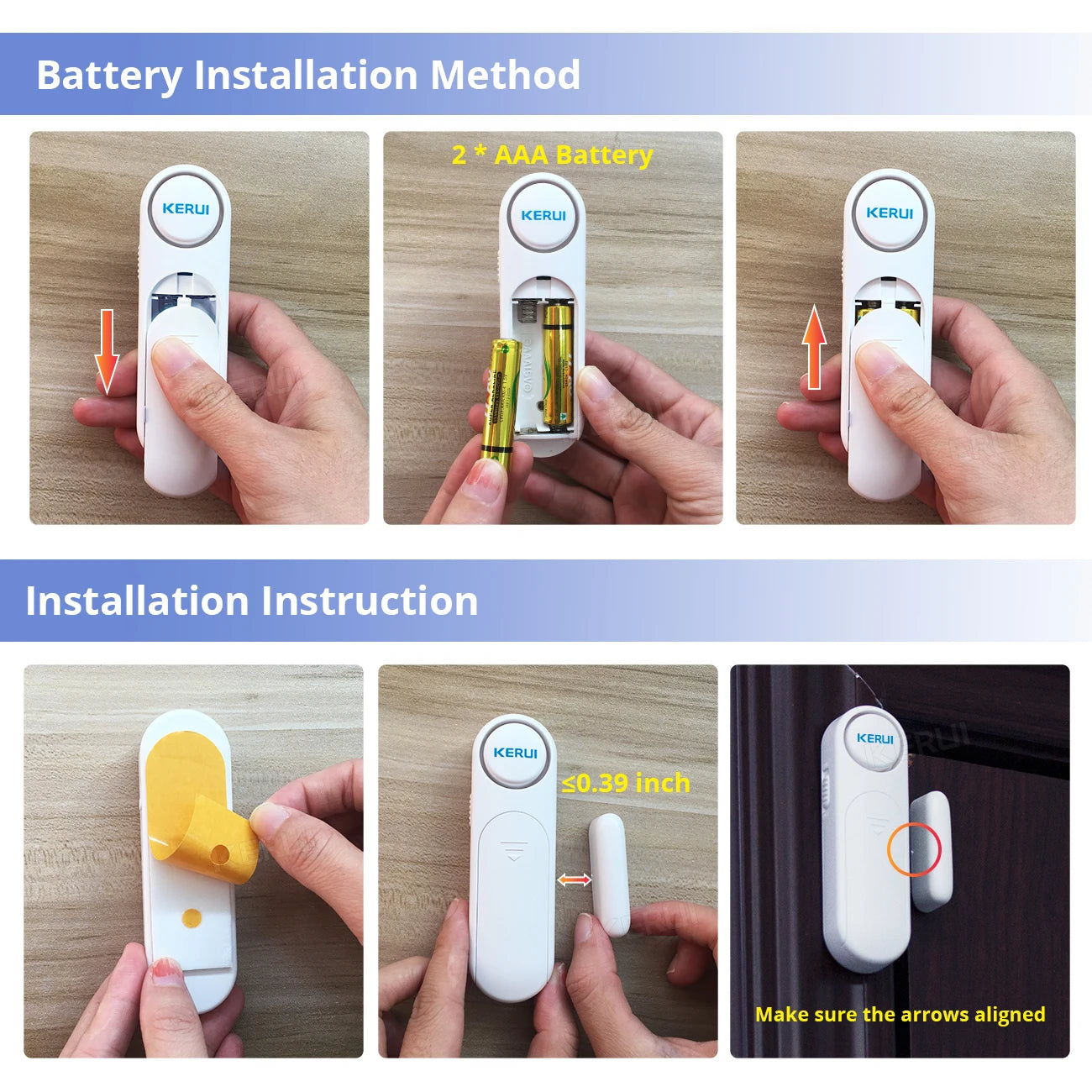 Wireless Door Window Magnetic Sensor Alarm