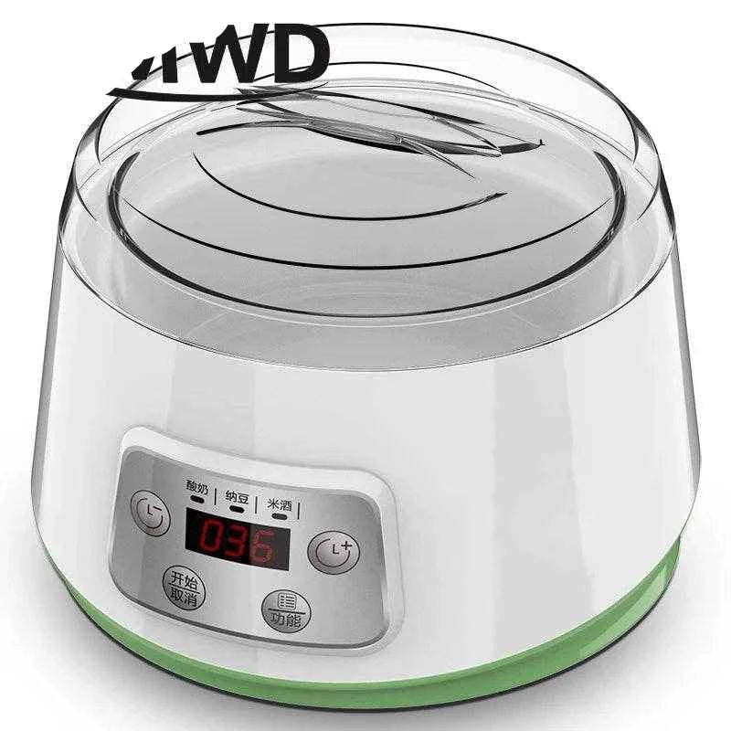 DMWD Mini Electric Yogurt Maker – Automatic Enzyme Fermenter & Ceramic Container for Yoghurt & Natto