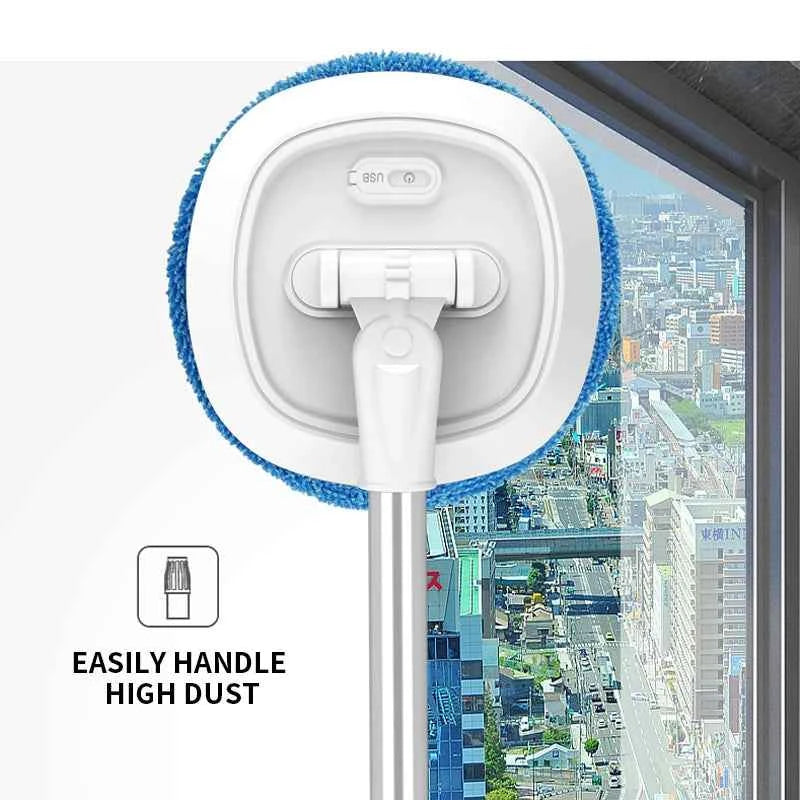 Smart glass cleaning robot wireless electric retractable cleaner for mopping ceiling doors and windows