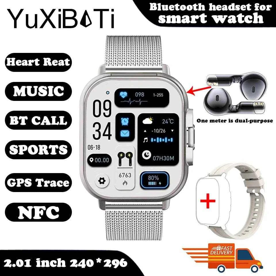 TWS 2-in-1 Smart Watch with Bluetooth