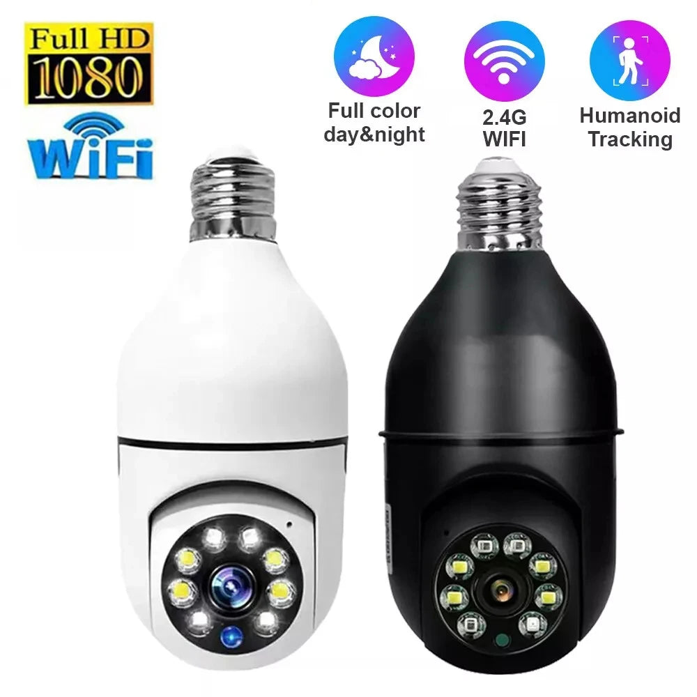 Night Vision Automatic Human Tracking Bulb Camera