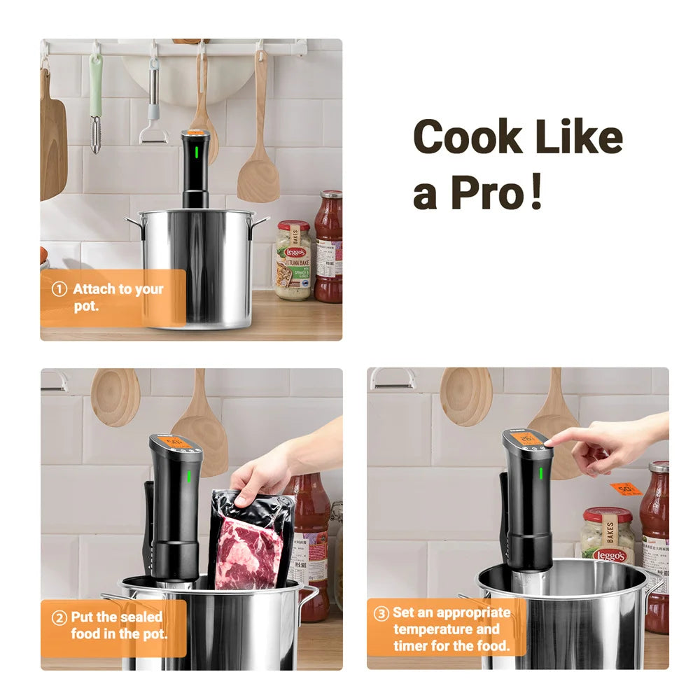 Stainless Steel Durable Wi-Fi Precision Cooker