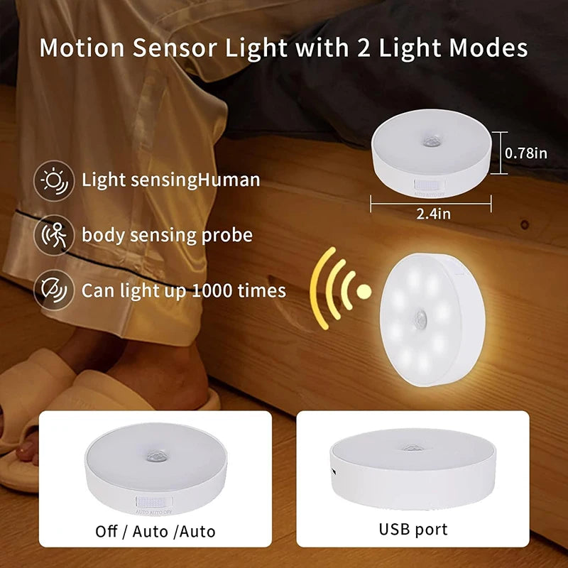 Magnetic Bedroom Motion Sensor Light