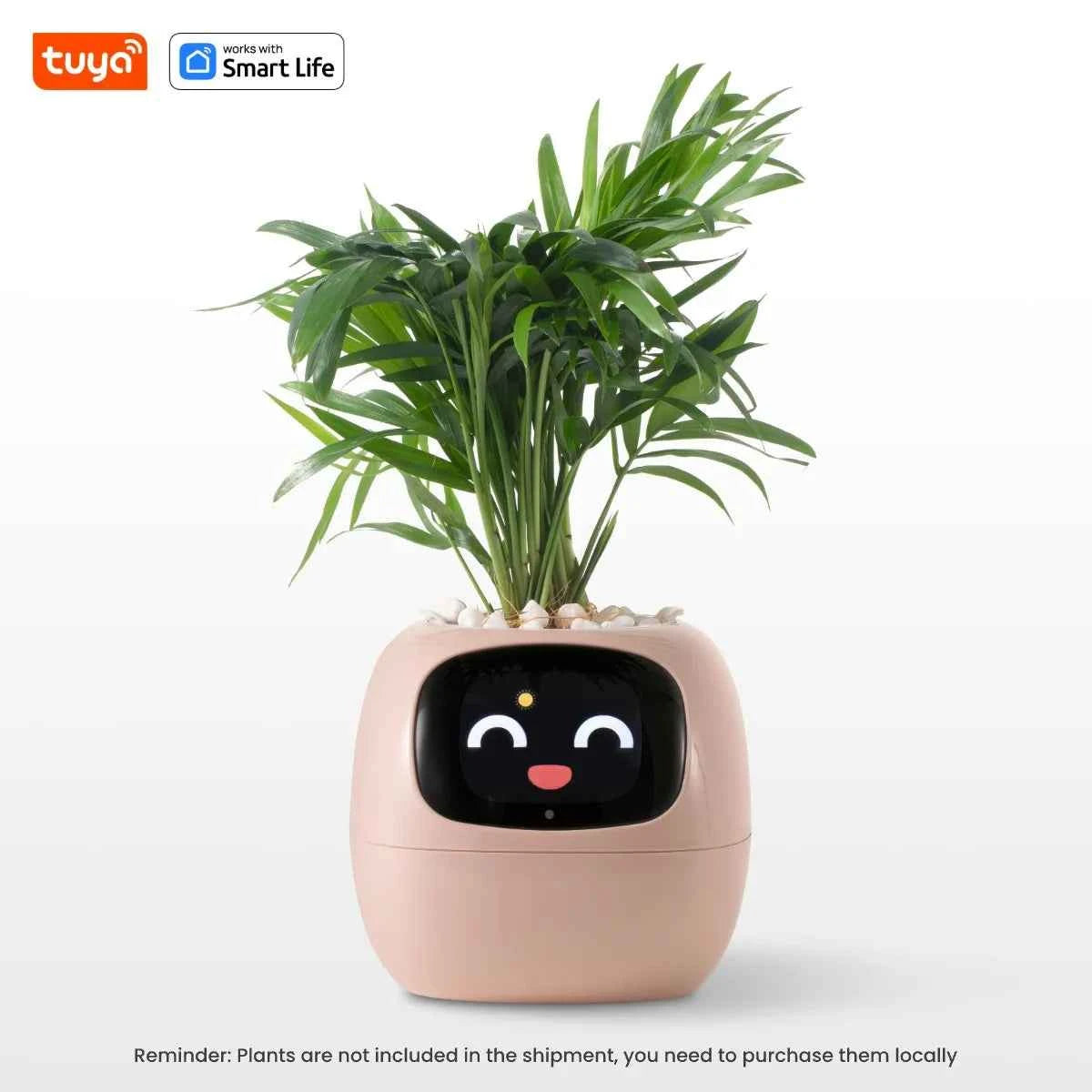 Tuya Ivy Smart Planter with 49+ Expressions, 7 Smart Sensors, and AI Chips for Easy Plant Care