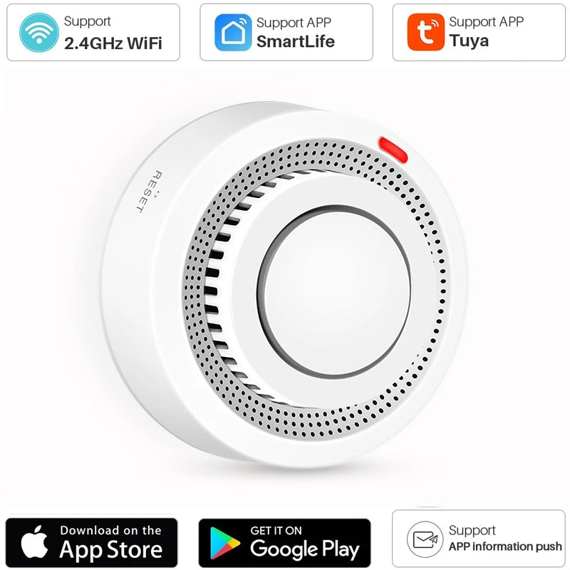 Smart Sensor Wireless Wi-Fi Smoke Detector