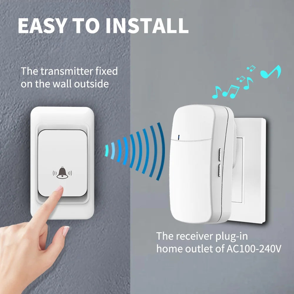 Remote Control Outdoor Wireless Door Bell