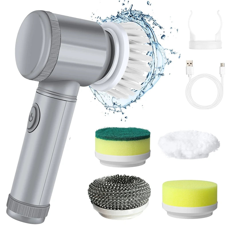 Electric Replaceable Spin Scrubber Brush