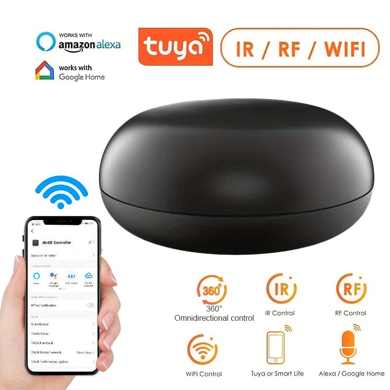 Tuya Universal WiFi IR RF Bluetooth Remote Control for Smart Life APP, Alexa & Google Home Voice Control - Novara®