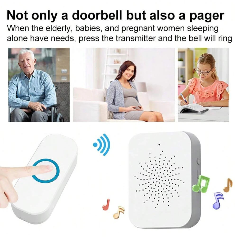 Easy Alarm Wireless USB Waterproof Door Bell