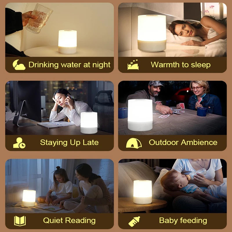 Touch Reading LED Bedside Night Light