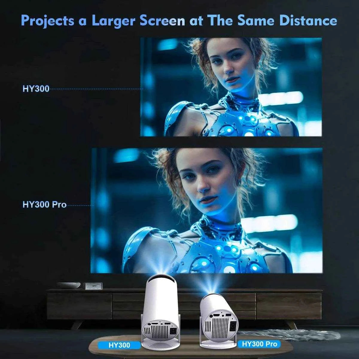 HY300 Pro 4K Smart Projector