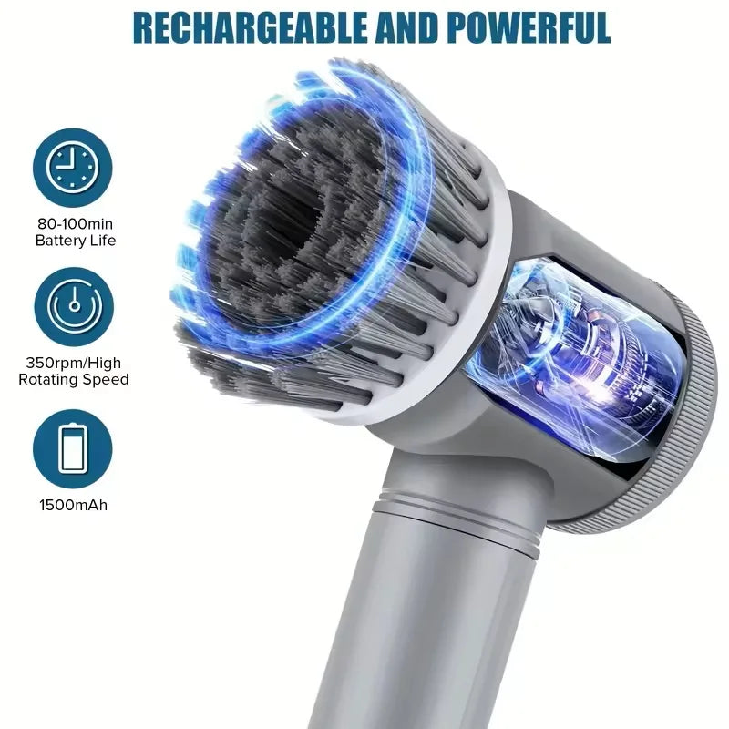 Electric Replaceable Spin Scrubber Brush