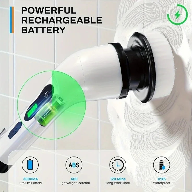 Cordless Electric Turbo Scrub Cleaning Brush