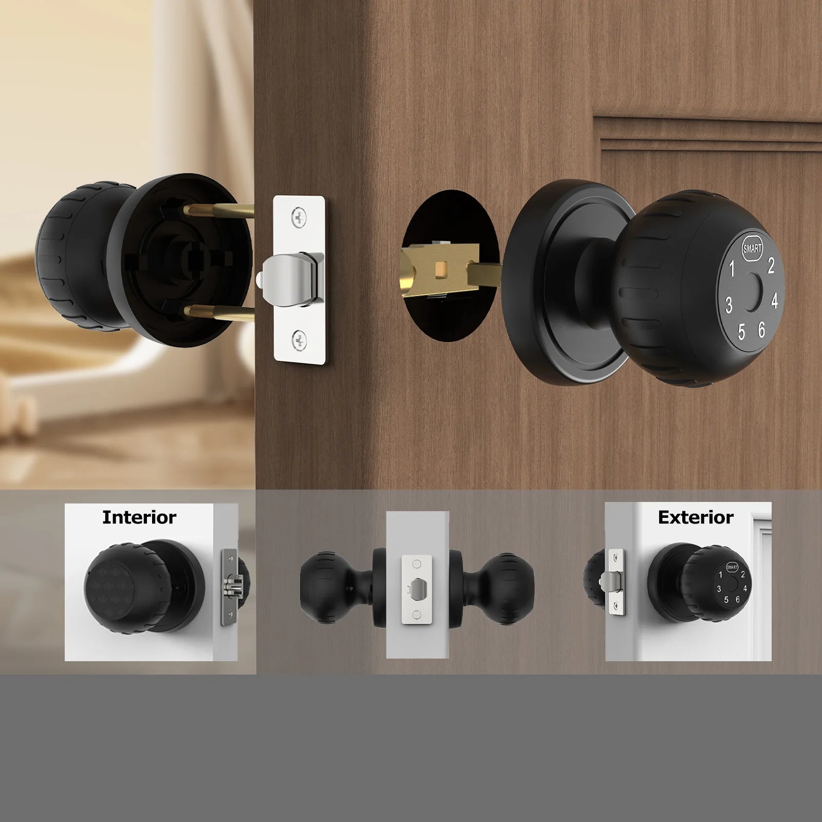 App Remote Control Smart Fingerprint Door Lock